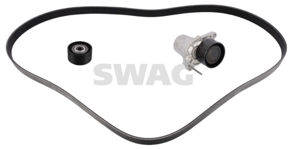 SWAG 33 10 9224 Ozubený klinový remeň - Sada